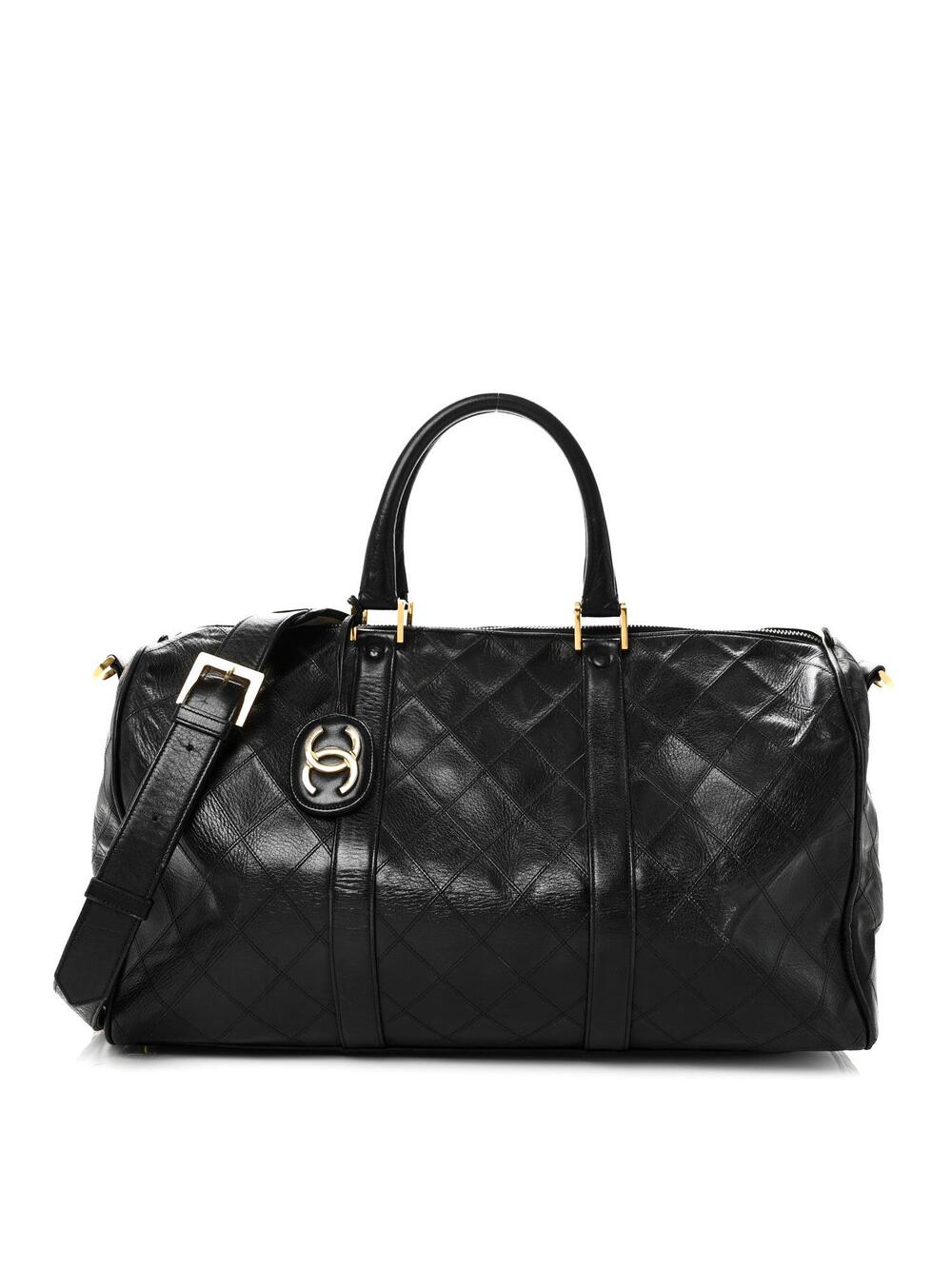 Chanel Calfskin Stitched Duffle Travel #335685C20B
